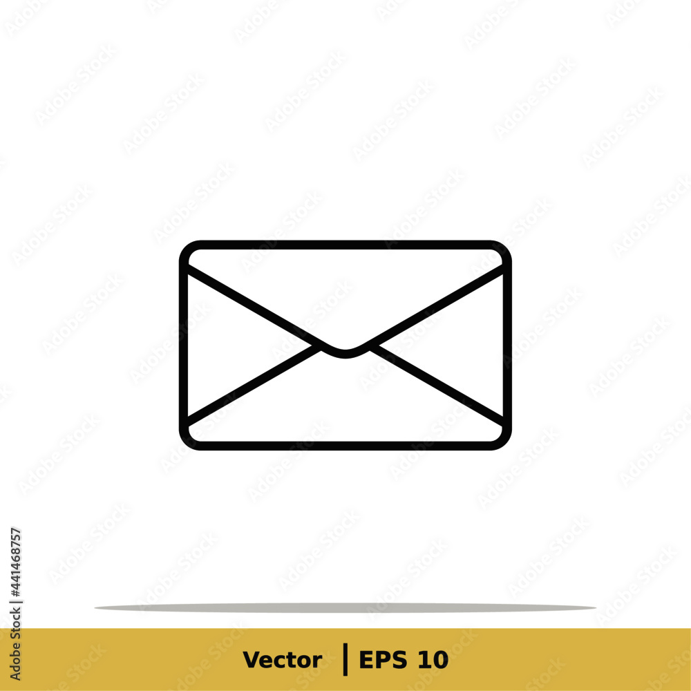 Mail, Message, Letter and Inbox Icon Illustration Logo Template. Envelope Sign Symbol. Vector Line Icon EPS 10 Mail, Message, Letter and Inbox Icon Illustration Logo Template. Envelope Sign Symbol. Vector Line Icon EPS 10