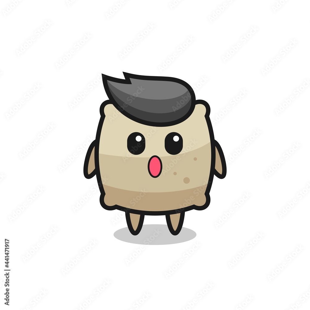the amazed expression of the sack cartoon the amazed expression of the sack cartoon