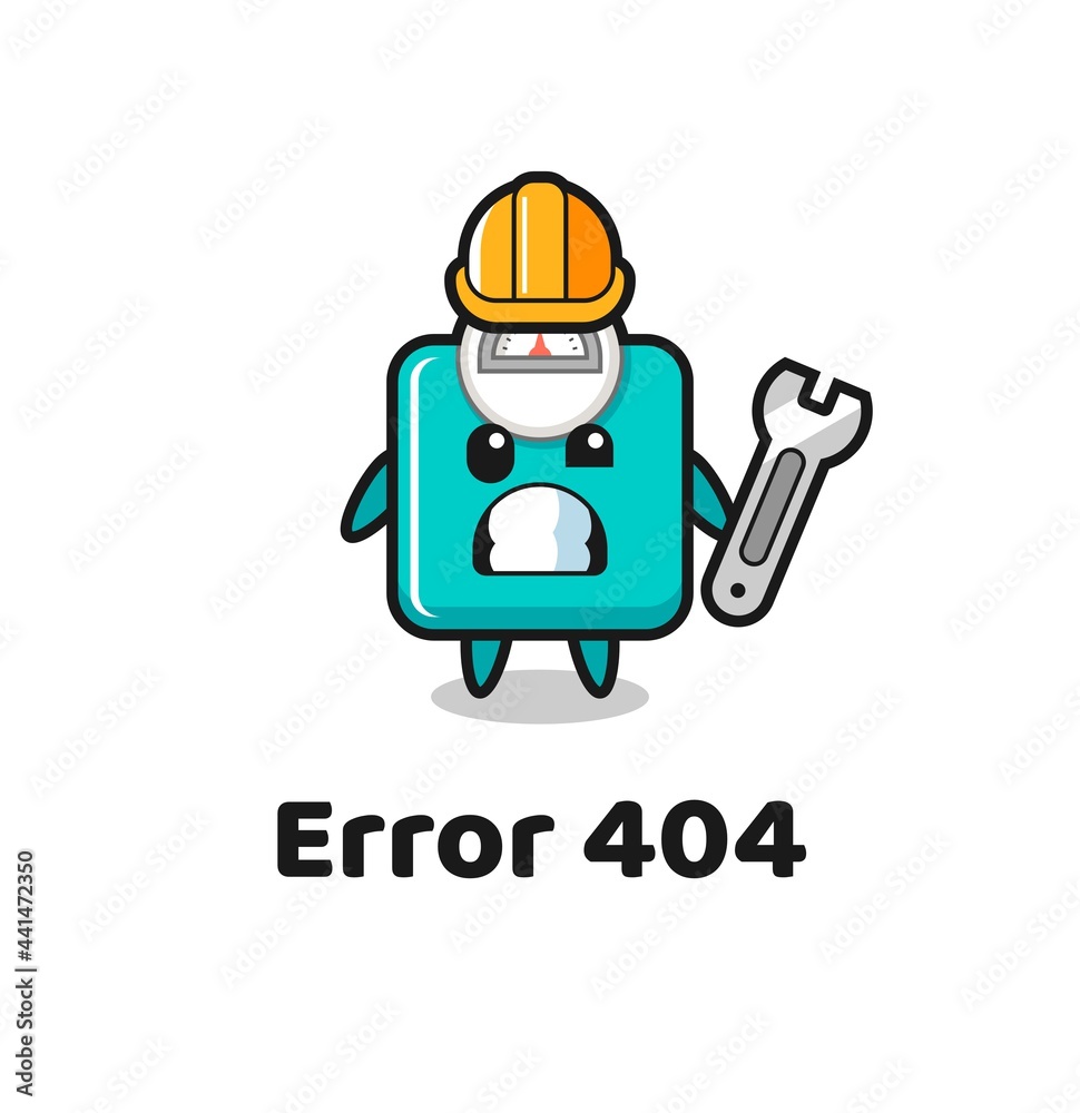 error 404 with the cute weight scale mascot error 404 with the cute weight scale mascot