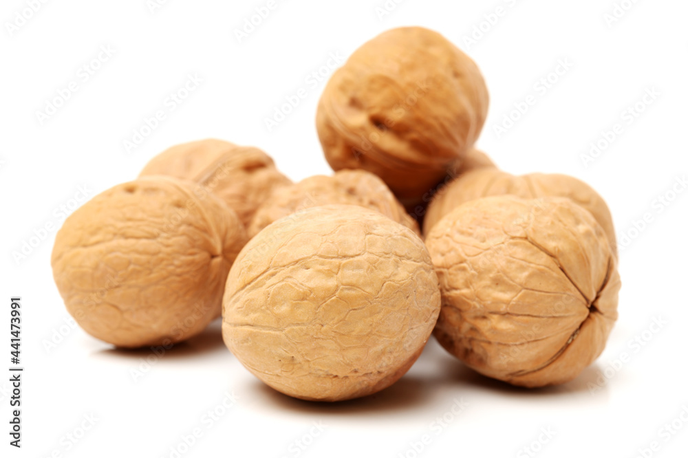 walnut isolated on white background walnut isolated on white background
