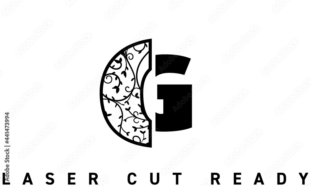 Laser cut Letter G Ornamental Decorative Alphabet die cut cutting Laser cut Letter G Ornamental Decorative Alphabet die cut cutting