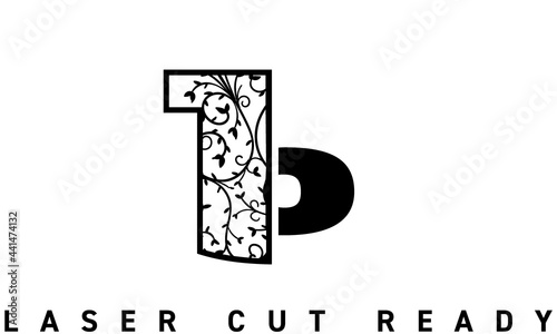 Laser cut Cyrillic буква Ъ Ornamental Decorative Alphabet die cut cutting
