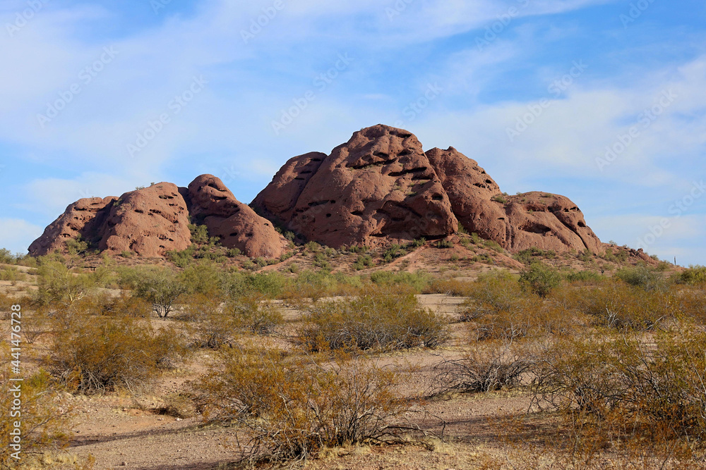 Fototapeta premium red rocks and sky