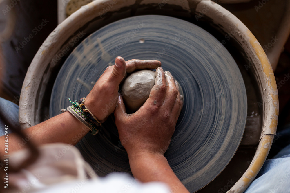 Fototapeta premium Hands of a potter