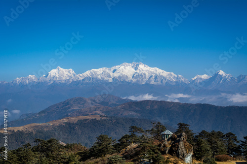 Sleeping Buddha from Sandakphu, West Bengal, India photo