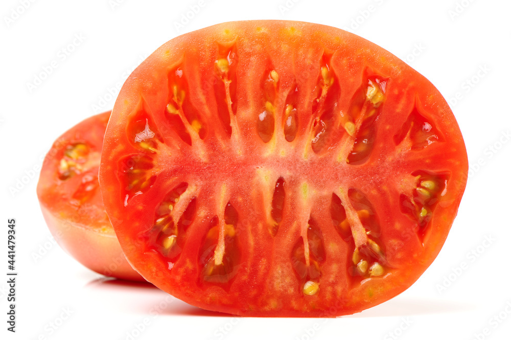 fresh tomato isolated on white background