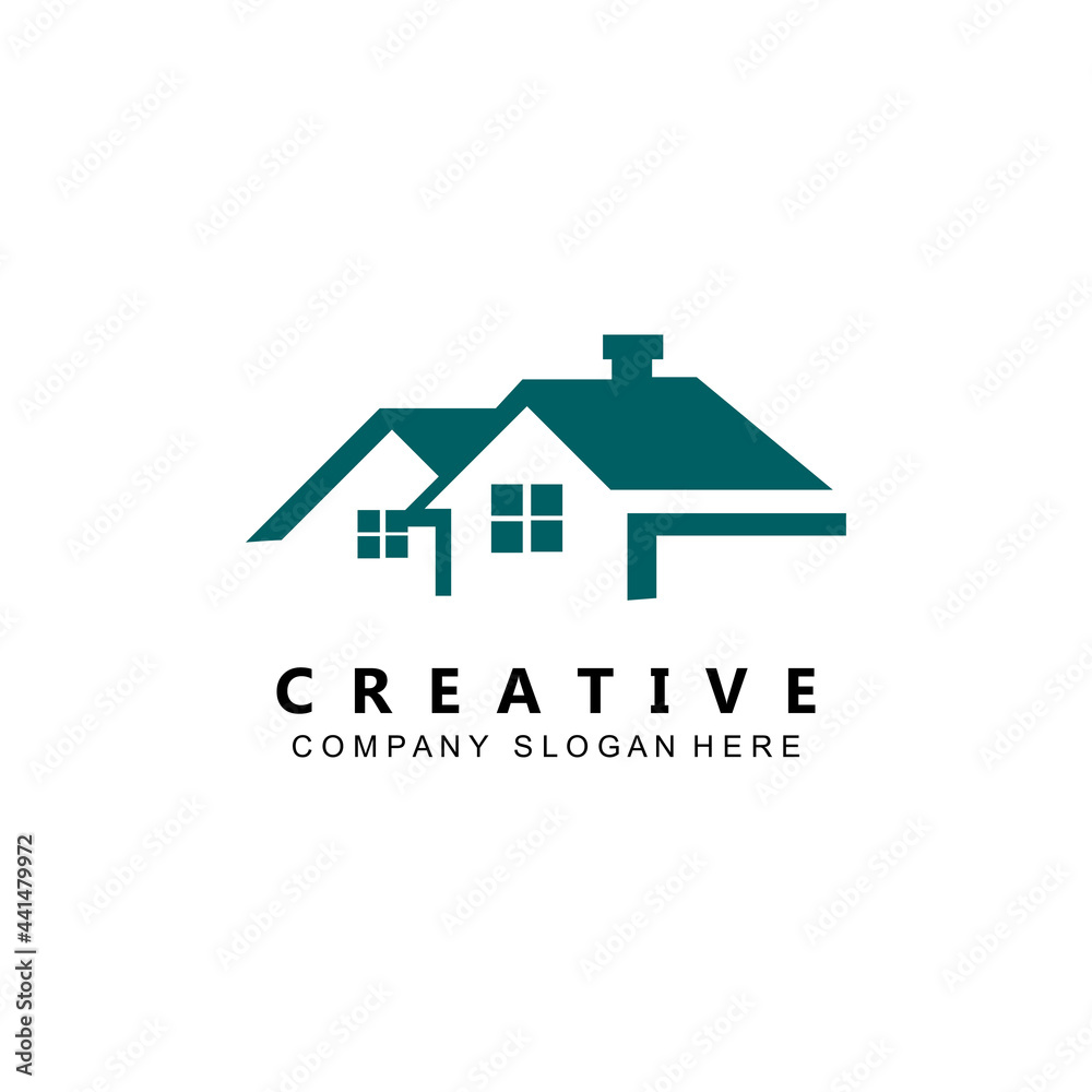 house building logo vector symbol