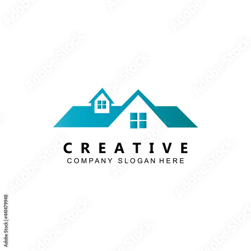 house building logo vector symbol