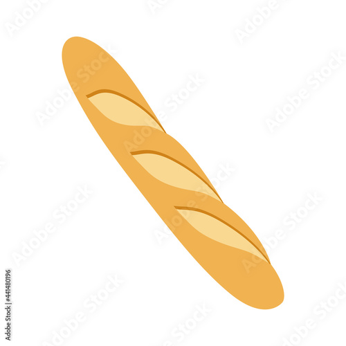 Baguette Emoji Vector Design. French Bread Art Illustration. Bakery Fresh Food Product. 