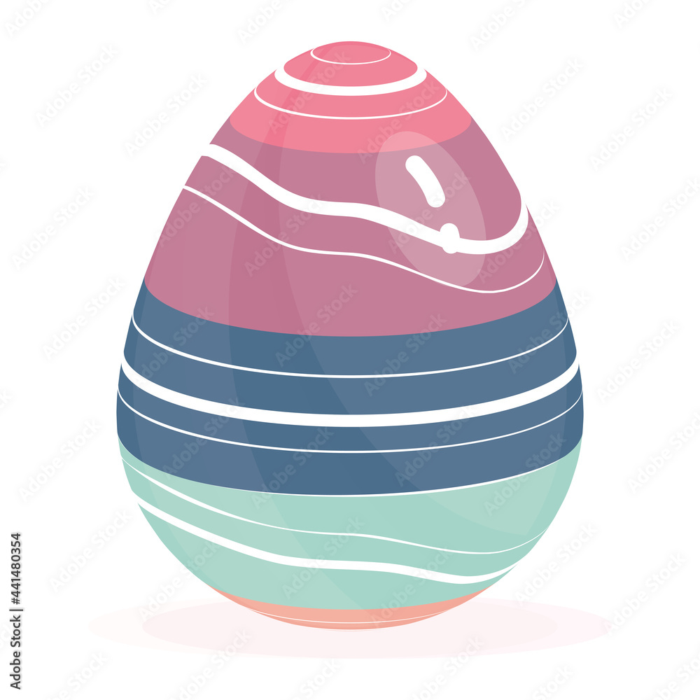 Isolated colored easter egg Spring season Isolated colored easter egg Spring season