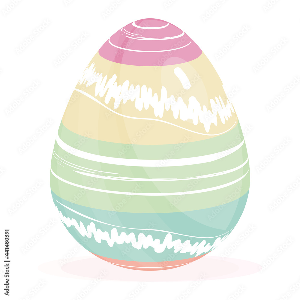 Isolated colored easter egg Spring season Isolated colored easter egg Spring season