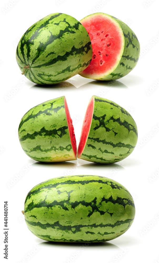 Fototapeta premium watermelon on a white