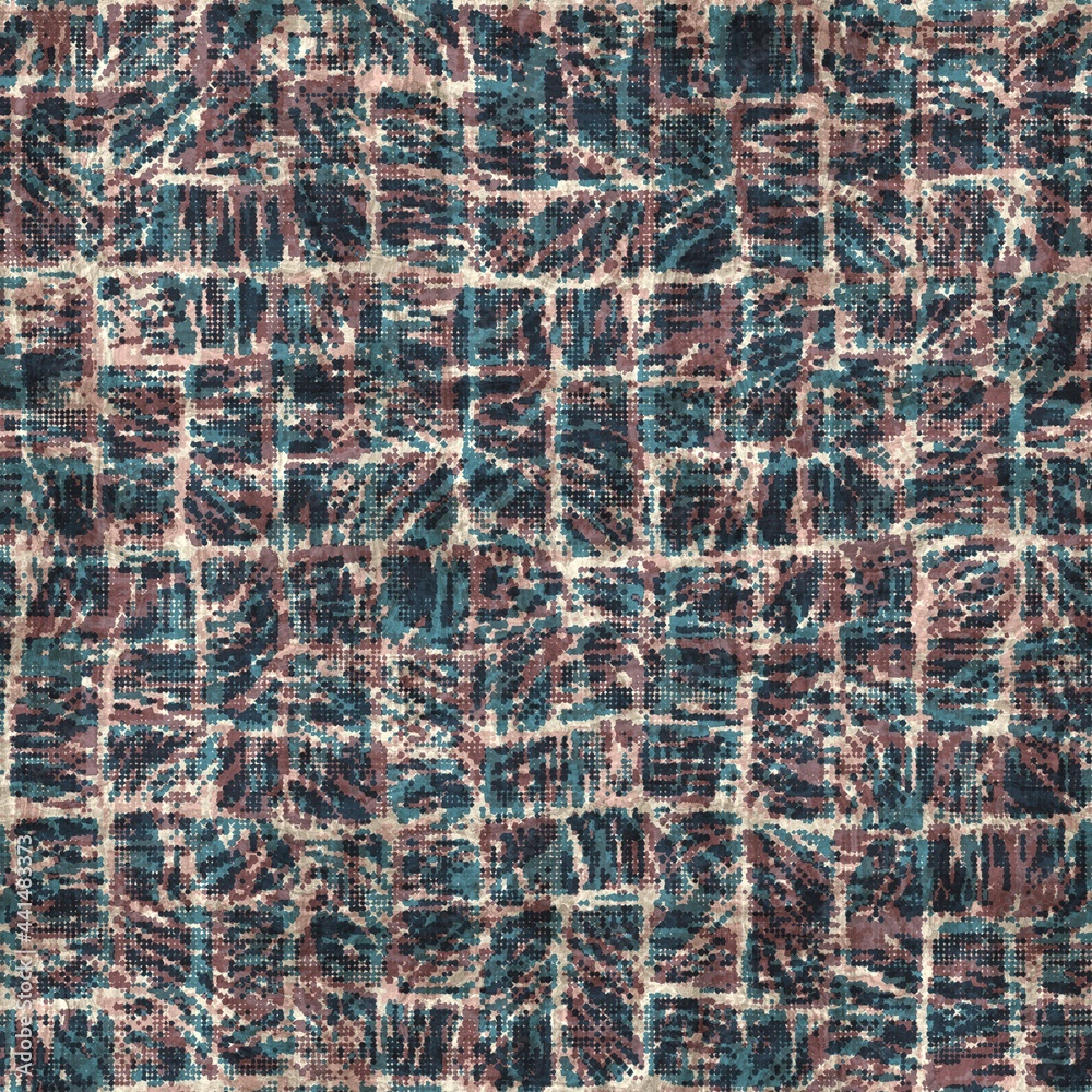 Seamless blue pink cream and navy surface pattern. High quality illustration. Overlaid and multiplied distressed and grungy worn abstract design for print. Detailed artistic repeat tile swatch. Seamless blue pink cream and navy surface pattern. High quality illustration. Overlaid and multiplied distressed and grungy worn abstract design for print. Detailed artistic repeat tile swatch.