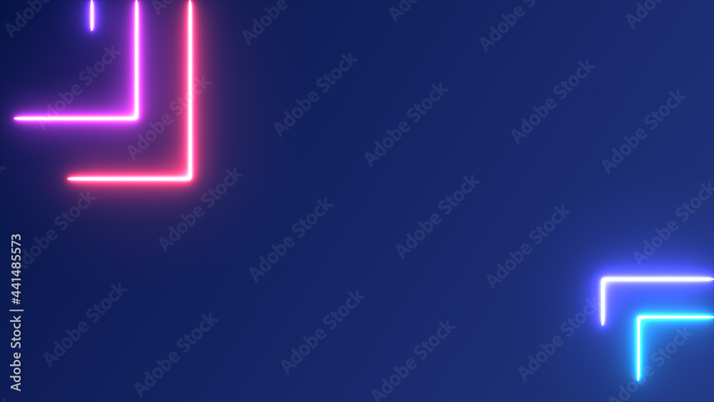 Neon running lasers technology background Neon running lasers technology background
