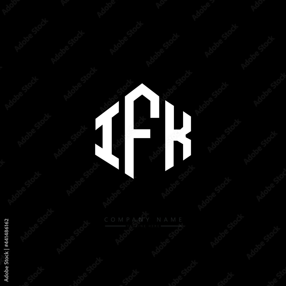 IFK letter logo design with polygon shape. IFK polygon logo monogram. IFK cube logo design. IFK hexagon vector logo template white and black colors. IFK monogram. IFK business and real estate logo. IFK letter logo design with polygon shape. IFK polygon logo monogram. IFK cube logo design. IFK hexagon vector logo template white and black colors. IFK monogram. IFK business and real estate logo.