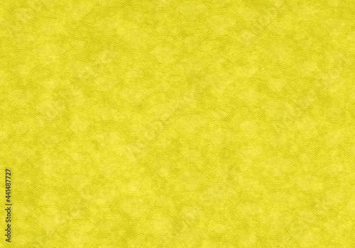 背景_バック_テクスチャ_718_和紙_黄色