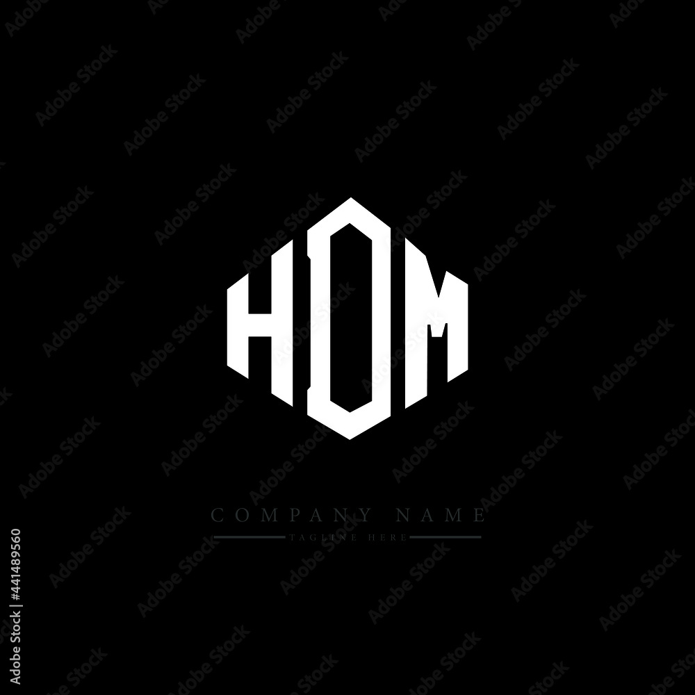 HDM letter logo design with polygon shape. HDM polygon logo monogram. HDM cube logo design. HDM hexagon vector logo template white and black colors. HDM monogram. HDM business and real estate logo. 