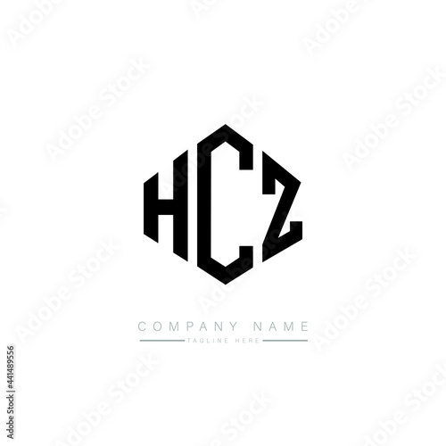 HCZ letter logo design with polygon shape. HCZ polygon logo monogram. HCZ cube logo design. HCZ hexagon vector logo template white and black colors. HCZ monogram. HCZ business and real estate logo. 
