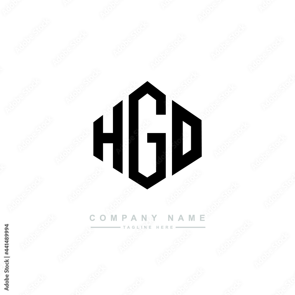 HGO letter logo design with polygon shape. HGO polygon logo monogram. HGO cube logo design. HGO hexagon vector logo template white and black colors. HGO monogram. HGO business and real estate logo. 