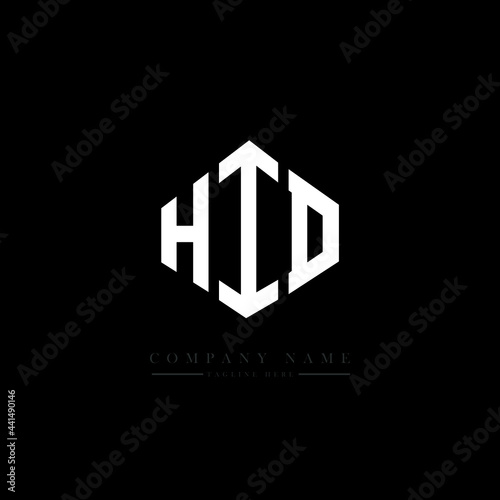 HID letter logo design with polygon shape. HID polygon logo monogram. HID cube logo design. HID hexagon vector logo template white and black colors. HID monogram. HID business and real estate logo. 