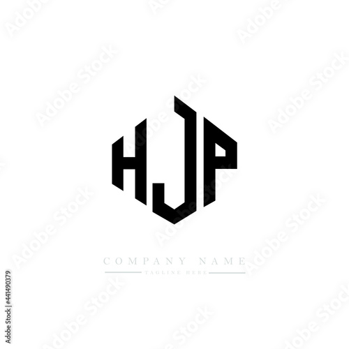 Free Download HJP letter logo design with polygon shape. HJP polygon logo monogram. HJP cube logo design. HJP hexagon vector logo template white and black colors. HJP monogram. HJP business and real estate logo.  - GFXLoad