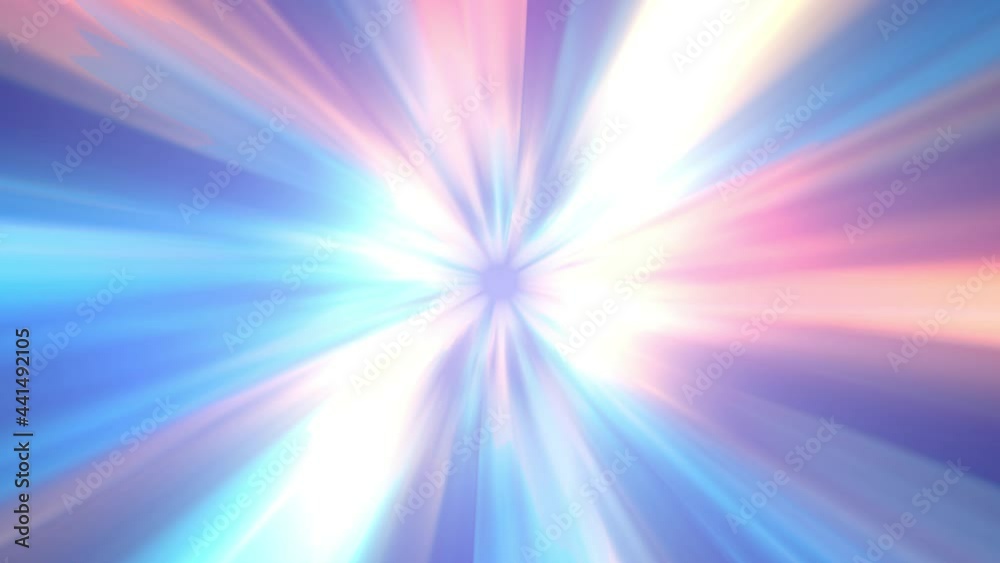 Animation of a loop abstract background in blue colours. Moving forward to the center. 4k