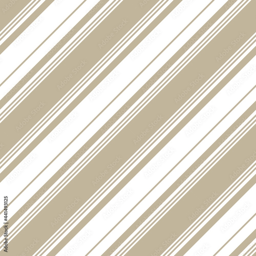 Fototapeta premium Brown Taupe diagonal striped seamless pattern background