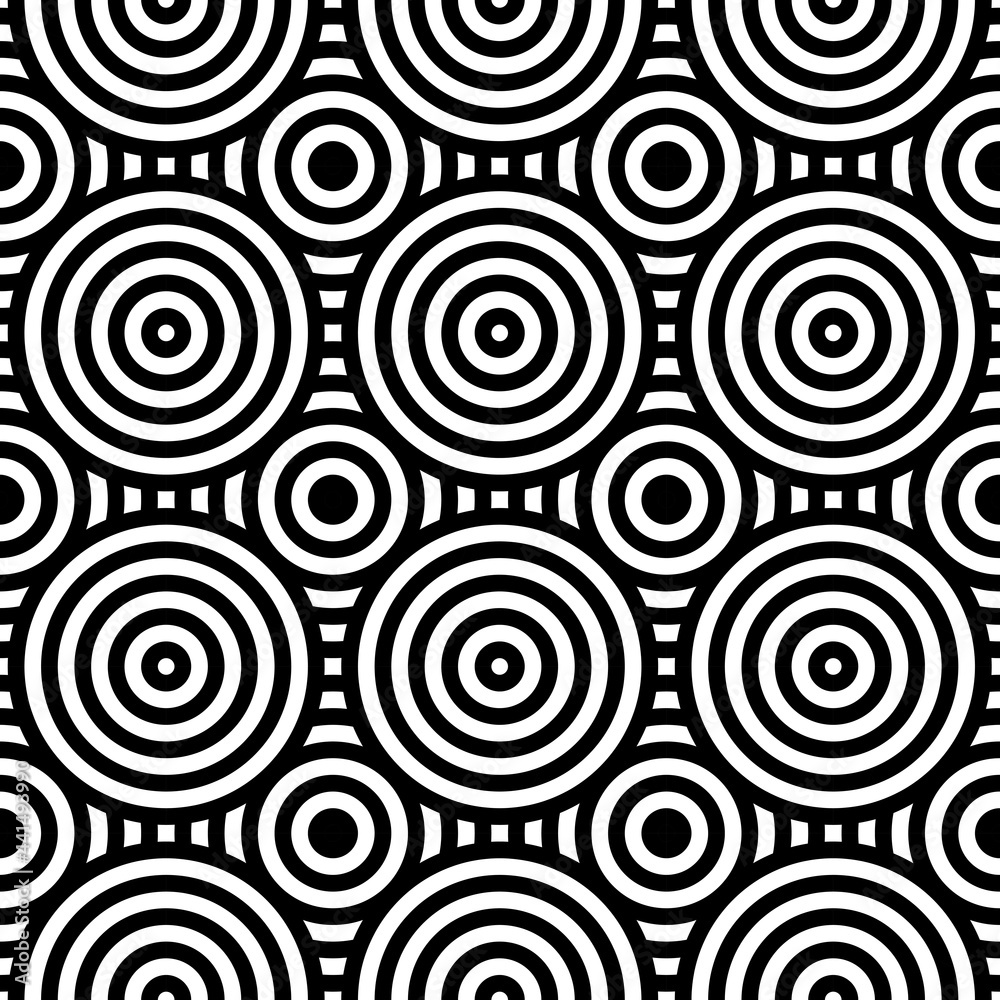 Vector seamless circle pattern. Modern stylish texture with monochrome. Repeating circle grid. Simple design background. Vector seamless circle pattern. Modern stylish texture with monochrome. Repeating circle grid. Simple design background.