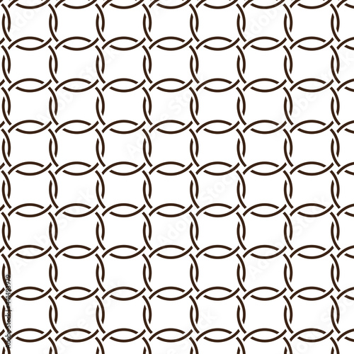 Vector modern geometry pattern circles connected, black and white abstract geometric