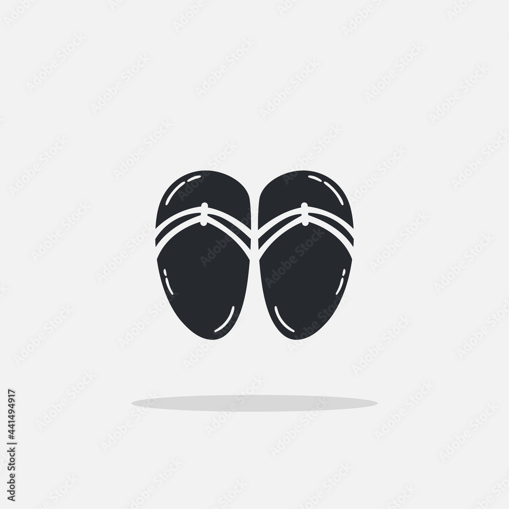 Hand drawn flip flops icon Design Template. Illustration vector graphic. doodle flip flops black glyph style isolated on white background. Summer vacation and leisure symbol. Hand drawn flip flops icon Design Template. Illustration vector graphic. doodle flip flops black glyph style isolated on white background. Summer vacation and leisure symbol.