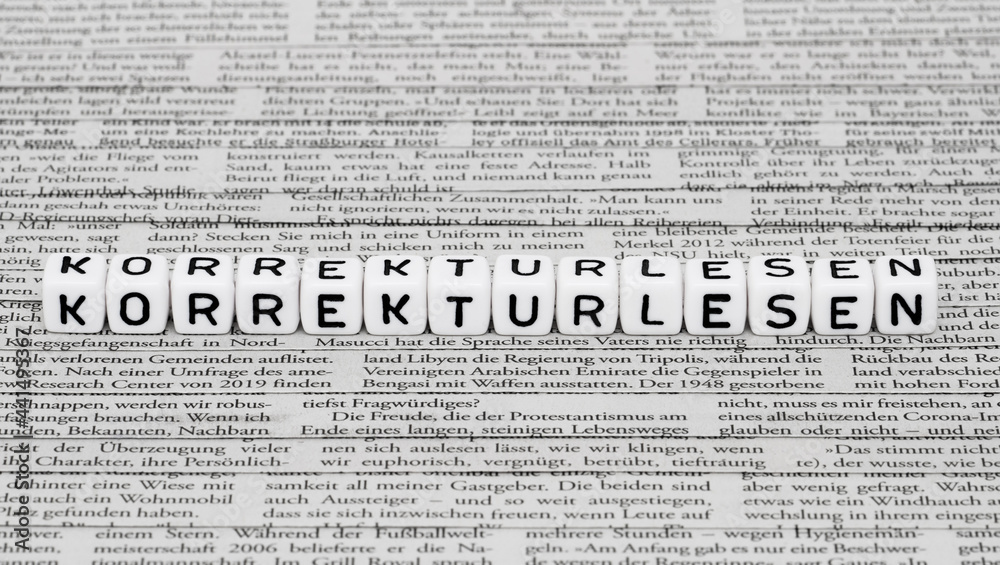 Obraz premium Korrekturlesen