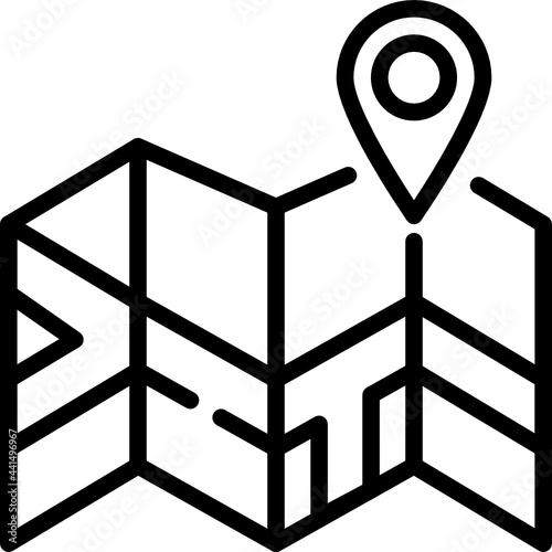 map line icon photo