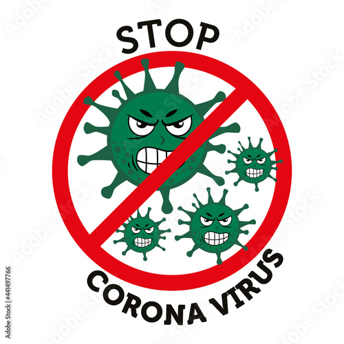 Vector illustration corona virus infection. 2019-nvoc virus.corona virus microbe. corona virus danger, corona cell. disense outbreak