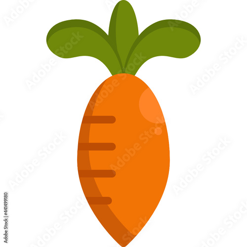 carrot flat icon
