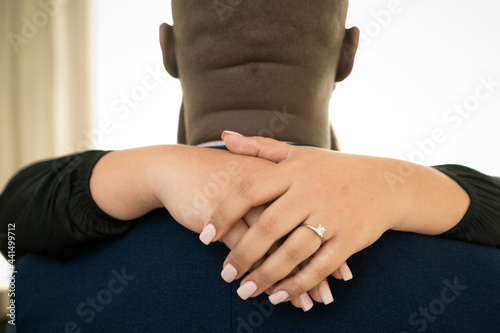 close up of a person holding their hands