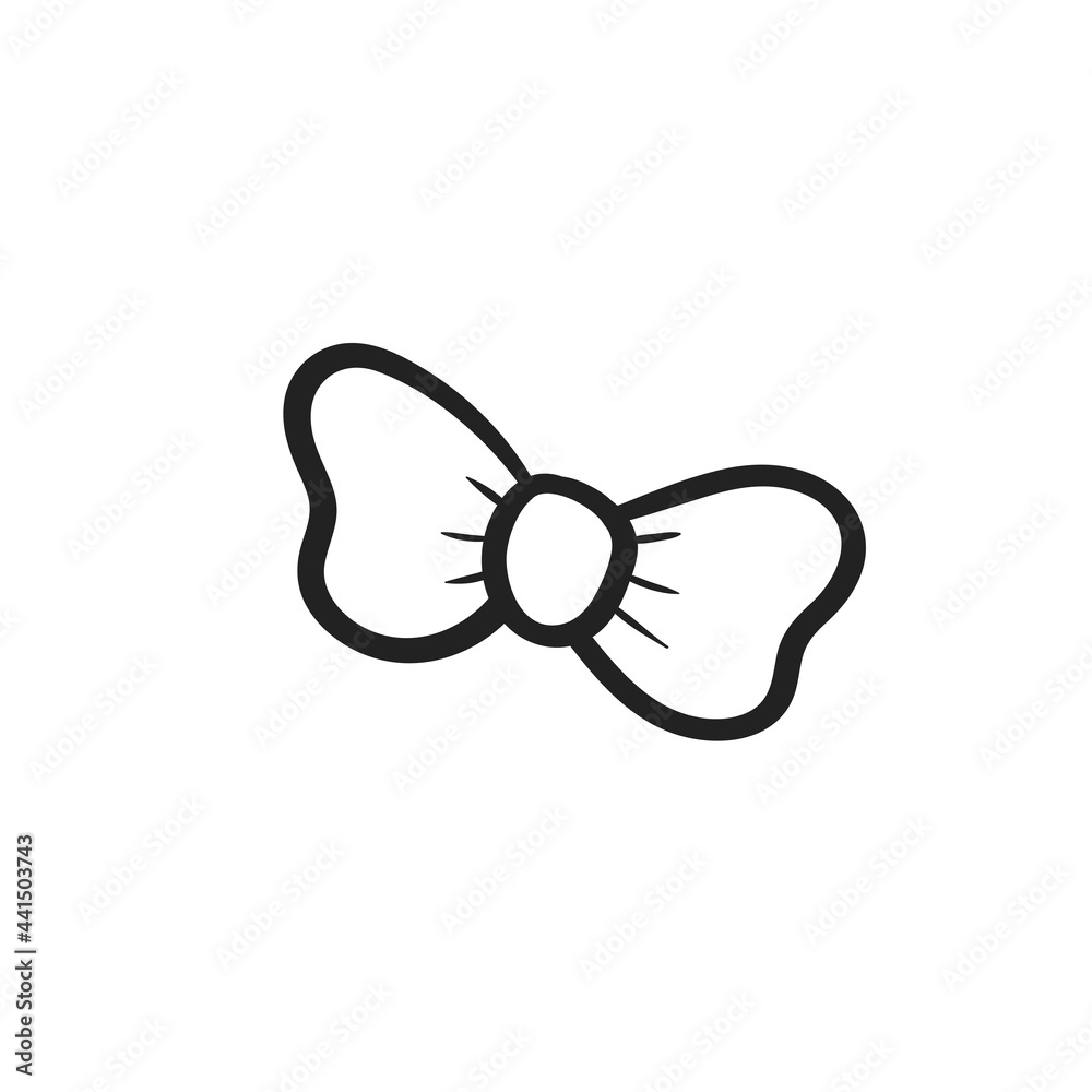 Fototapeta premium Bow tie icon design template vector isolated illustration