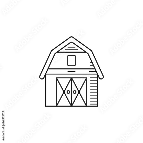 Barn icon design template vector isolated
