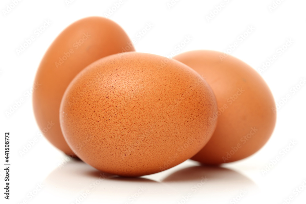Egg collection isolated on white background Egg collection isolated on white background