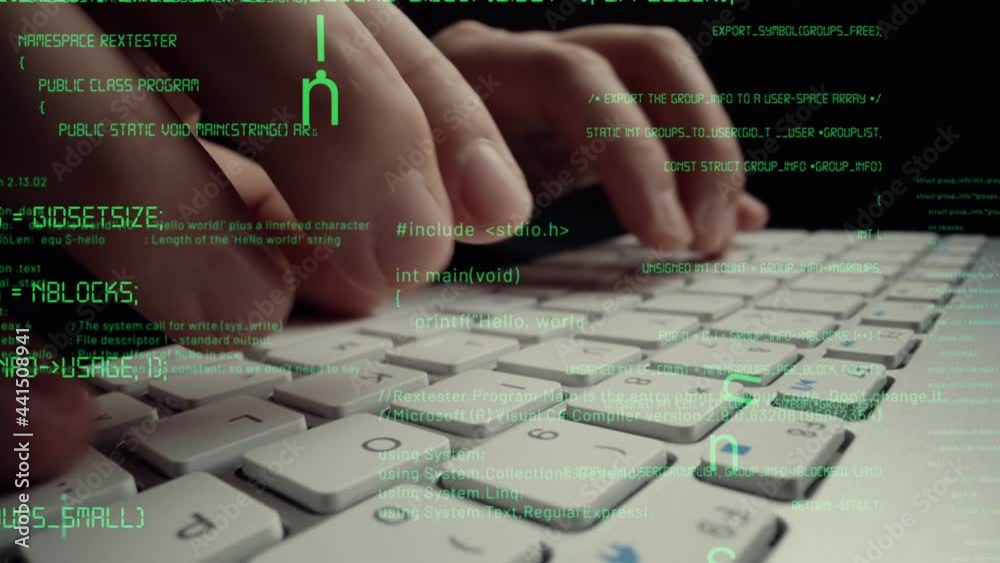Creative visual of computer programming coding and software development ...