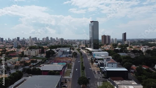 Aerial view of the Araçatuba city, São Paulo, Brazil. 4K. photo