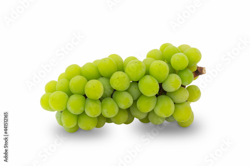 Japanese grapes Shine Muscat isolated on white background