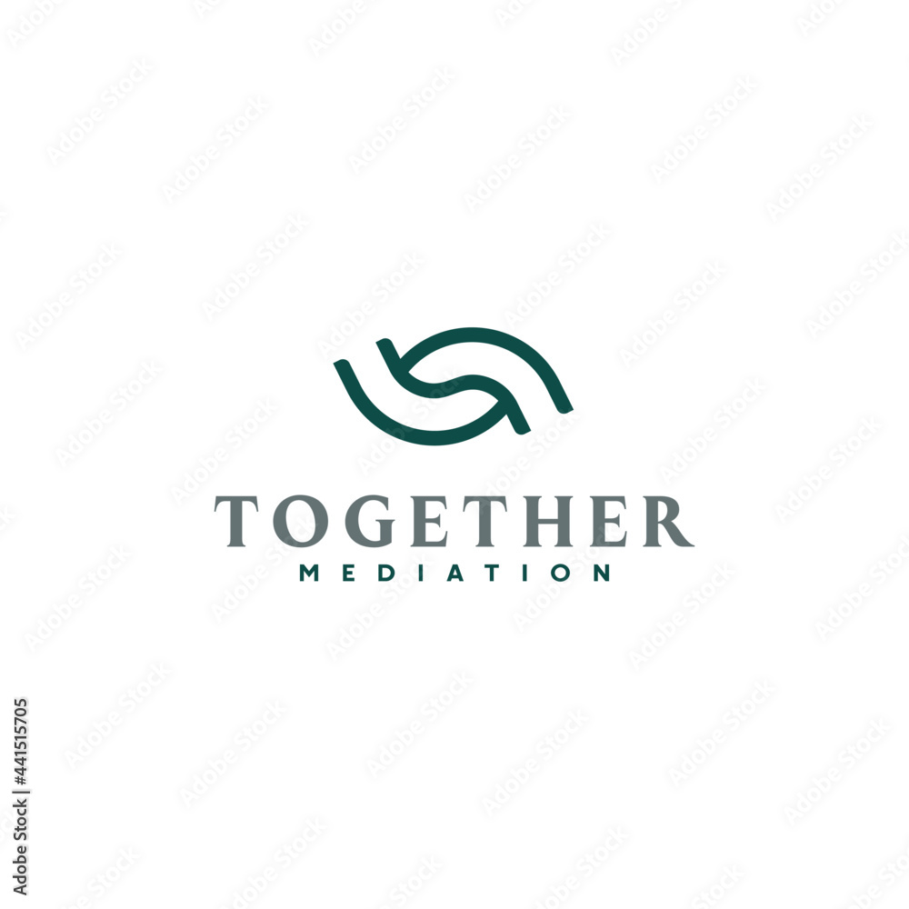 Fototapeta premium Creative Mediation Logo Design Vector