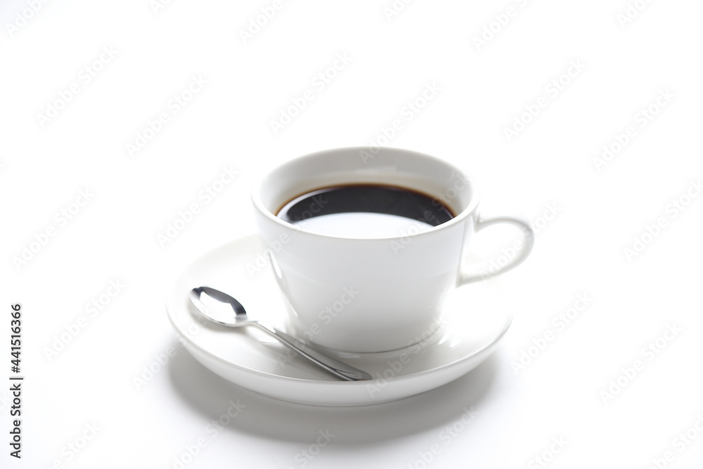 hot drink dark black coffee america kopi o beverage menu in white cup and plate in white background hot drink dark black coffee america kopi o beverage menu in white cup and plate in white background