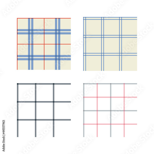 Trendy check pattern background illustration