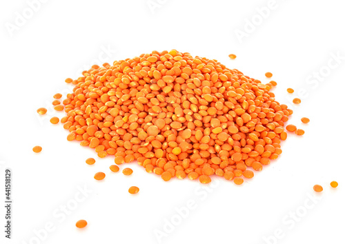 red lentil in studio photo