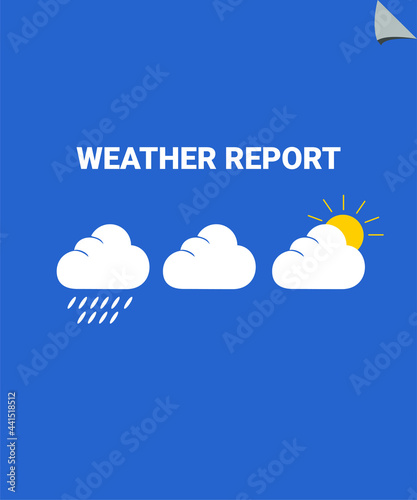 weather report icon vector