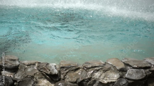 Natural Hot Spring in pool
