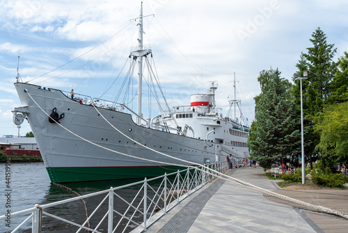 The ship Vityaz on the pier in Kaliningrad.