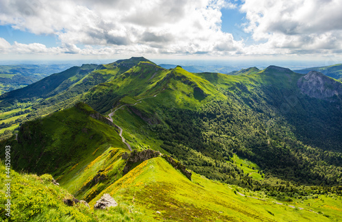 Volcanic mountains from the Puy Mary