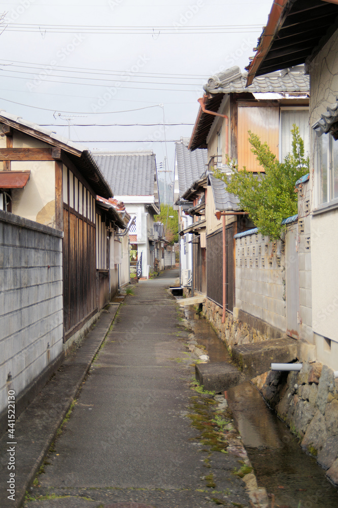 丹波篠山 城下町の裏通り 丹波篠山 城下町の裏通り